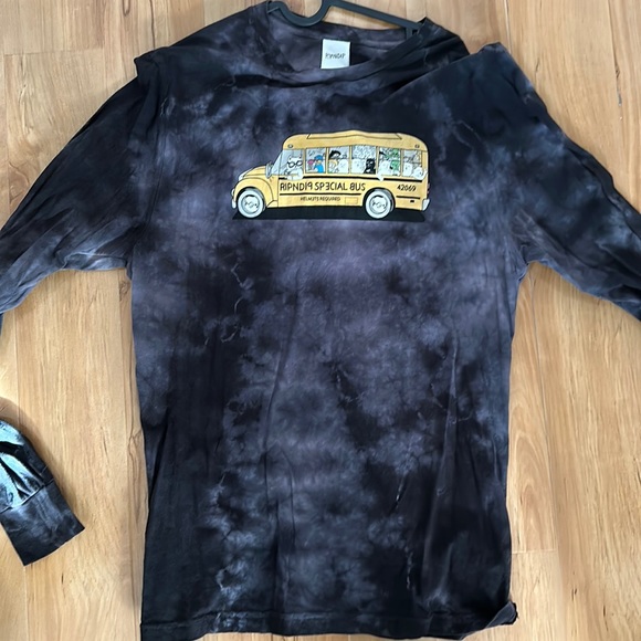 Rip dip black tie dye long sleeve t shirt - Picture 1 of 3